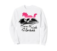 Caballo galopp equitación Caballos Amante Rosa Chica Salvaje Frase Sudadera