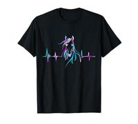 Caballo Latidos Corazón Ecuestre Jinete Las Carreras Regalo Camiseta