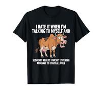 Caballo Lo Odio Cuando Estoy Hablando Conmigo Mismo Sarcástico Camiseta