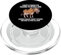 Caballo Lo Odio Cuando Estoy Hablando Conmigo Mismo Sarcástico PopSockets PopGrip para MagSafe