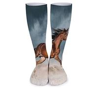 Caballo Marrón Dorado Corre Por El Desierto Mujer Hombre Calcetines De Atletismo Cómodos Calcetines De Running Antiampollas Calcetin De Senderismo Para Tenis Maratón Ciclismo