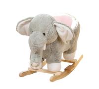 Caballo Mecedora de Peluche con Elefante Mecedora de Madera para niños y niñas, cumpleaños