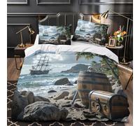 Caballo pinto al galope Funda de Edredón Diseño 3D Juego de 3 Piezas Suave Cierre de incluye Fundas de Almohada Fotografía de vida silvestre natural Funda Edredon for Ancianos Double（200x200cm）