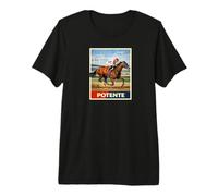 Caballo Potente, Carreras de Caballos, Santa Anita, del Mar, Caballos Camiseta Premium
