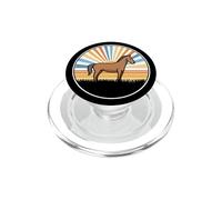 Caballo - Puesta de Sol Retro Granjero Rodeo Vaquero Vaquera Kawaii PopSockets PopGrip para MagSafe