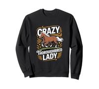 Caballo Pura Sangre Crazy Thoroughbred Lady Ecuestre Sudadera