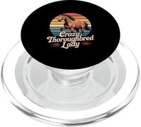 Caballo Pura Sangre Crazy Thoroughbred Lady Retro Equestria PopSockets PopGrip para MagSafe