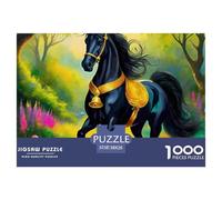 Caballo Puzzle De 1000 Piezas Puzzle Arte Rompecabezas De Piso Y Juego Familiar Adultos Y Niños A Partir De 12 Año 38x26cm/1000pcs