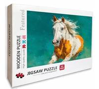 Caballo Puzzle Madera, Verde Puzzle 3000 Piezas Adultos con Compact Box 122x81cm, Rompecabezas Desafiante, Juegos de Rompecabezas Creativos para Hombres Mujeres Adolescente, Regalos para niñas, 4-6224