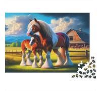 Caballo Puzzles 1000 Piezas De Cartón Grueso Puzle Clásico Anti Estrés Adultos para Actividad para Sobremesa como Regalo Original 52x38cm/1000pcs