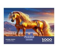 Caballo Puzzles De 1000 Pièces Jeux De Stimulants Puzzles À Pièces De Décoration Élégante Carton 100% Recyclé Jeu De Pour Toute La Famille Pour Adultes 52x38cm/1000pcs