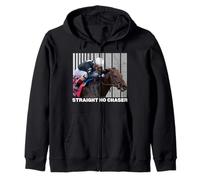 Caballo Recto No Chaser, Carreras de Caballos, del Mar, Santa Anita Sudadera con Capucha