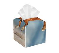 Caballo Rojo Corriendo,Dispensador de pañuelos, Funda para Caja de pañuelos, dispensador de pañuelos