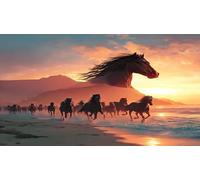 Caballo Rompecabezas Imposible,desafío para Adultos Juego edugatoivo 1000 Piezas Obra de Arte de Juego de para Adultos y niños 38x26cm/1000pcs