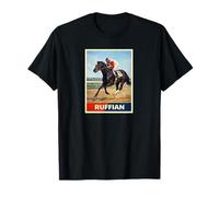 Caballo Rufián, Carreras de Caballos, Santa Anita del Mar Caballos de Carrera Camiseta