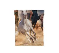 Caballo Salvaje Corriendo contra la tormenta de Arena, Squeeze Top Wallet Bolsa de Almacenamiento para Mujer Monedero pequeño Bolsa de Cambio