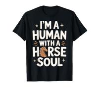 Caballo Soy Un Humano Con Un Caballo Alma Mont Camiseta