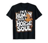 Caballo Soy Un Humano Con Un Caballo Alma Montando Camiseta