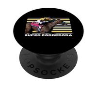 Caballo Super Corredora, Carreras de Caballos, del Mar, Santa Anita PopSockets PopGrip Adhesivo