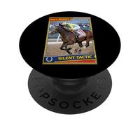 Caballo Táctico Silencioso, Carreras de Caballos, Santa Anita, del Mar PopSockets PopGrip Adhesivo
