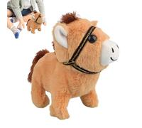 Caballo tapizado, muñeca eléctrica suave reconfortante - muñeca de animal suave | para dormitorios de niños sala de estar sala de estudio coche sofá cama momento de juego buenas noches guardería viaje