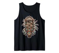 Caballo Tribal Nativo Americano Estilo rústico Occidental Camiseta sin Mangas