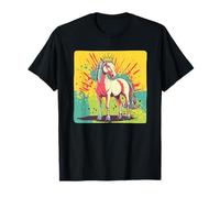Caballo vibrante con corona para los amantes de los caballos reales Camiseta