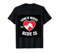 Caballo vintage con decir casa es donde está el viaje Camiseta
