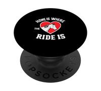 Caballo vintage con decir casa es donde está el viaje PopSockets PopGrip Adhesivo