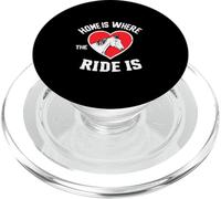 Caballo vintage con decir casa es donde está el viaje PopSockets PopGrip para MagSafe