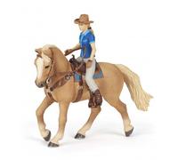 Caballo western con su amazona - Papo