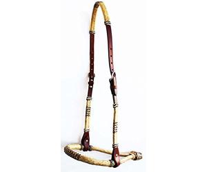 Caballo Western Core BOSAL HACKAMORE BITLESS BRIDLE HeadSTALL MECATE 27902