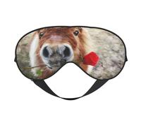 caballo y rosa, Cubreojos completos Antifaz bloqueador de luz Antifaz para dormir Antifaz suave con los ojos vendados Noche