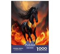 Caballo1000 Piezas PuzzleAnimal Caballo Rompecabezas Inteligentes Imposible Adultos Y Niños +14 Años Decoración Hogar70x50cm/1000pcs