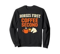 Caballos Antes de café Granero Humor matutino Rutina Ecuestre Sudadera