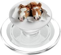 Caballos bebé Estilo Recortado de Potro Adorable y Lindo PopSockets PopGrip para MagSafe