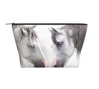 Caballos Blancos, Bolsa de artículos de tocador Bolsa de Maquillaje Bolsa de cosméticos Bolsa de artículos de tocador de Viaje portátil