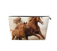 Caballos Cachorros Dos Carrera, Bolsa de artículos de tocador Bolsa de Maquillaje Bolsa de cosméticos Bolsa de artículos de tocador de Viaje portátil