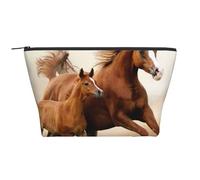 Caballos Cachorros Dos Carrera, Bolsa de artículos de tocador Bolsa de Maquillaje Bolsa de cosméticos Bolsa de artículos de tocador de Viaje portátil