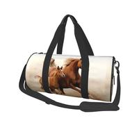 Caballos Cachorros Dos Carrera, Bolsa de Viaje de Gran Capacidad, Bolso Redondo, Bolsa de Viaje Deportiva, Bolsa de Mano, Bolsa de Fitness