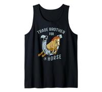 Caballos chica COMERCIO HERMANO PARA un caballo equestre Camiseta sin Mangas