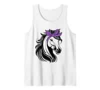 Caballos con Bandanas para Montar a Caballo Amante de los Caballos Camiseta sin Mangas