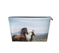 Caballos Corriendo Arte, Bolsa de artículos de tocador Bolsa de Maquillaje Bolsa de cosméticos Bolsa de artículos de tocador de Viaje portátil