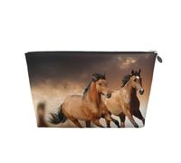 Caballos Corriendo, Bolsa de artículos de tocador Bolsa de Maquillaje Bolsa de cosméticos Bolsa de artículos de tocador de Viaje portátil