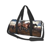 Caballos Corriendo, Bolsa de Viaje de Gran Capacidad, Bolso Redondo, Bolsa de Viaje Deportiva, Bolsa de Mano, Bolsa de Fitness