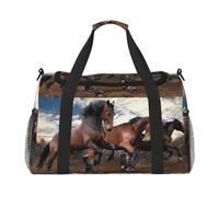 Caballos Corriendo,Bolsas Deportivas, Bolsos de Viaje Deportivos Cruzados de Mano, Bolsas de Viaje de Gran Capacidad para Mujeres y Hombres.
