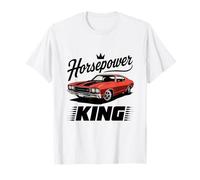 Caballos de fuerza King Vintage Muscle Car Camiseta