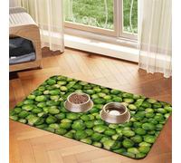 Caballos Morado Lila Chicas Dulce Vaquera,Tapete Impermeable para Comida de Mascotas, manteles Individuales para Comida y Agua para Perros y Gatos, tapetes de Cuero sintético para Comida.,40x60cm