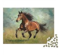 Caballos Puzzle,Puzzle 1000 Piezas,1000 Piezas Puzzle Adultos para Aliviar El Estrés,Rompecabezas Intelectual Desafío para Niños Adultos 1000pcs (75x50cm)