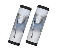 Caballos raros moteados al galope, 2 piezas de fundas para asas de equipaje, cubiertas suaves y cómodas para asas de equipaje. Etiqueta para equipaje.